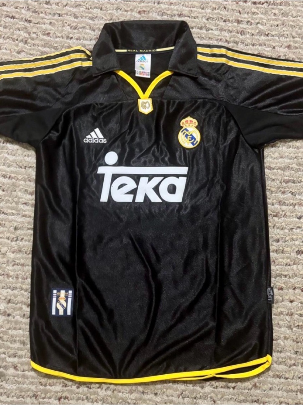Adidas Real Madrid Black & Yellow Soccer Jersey
